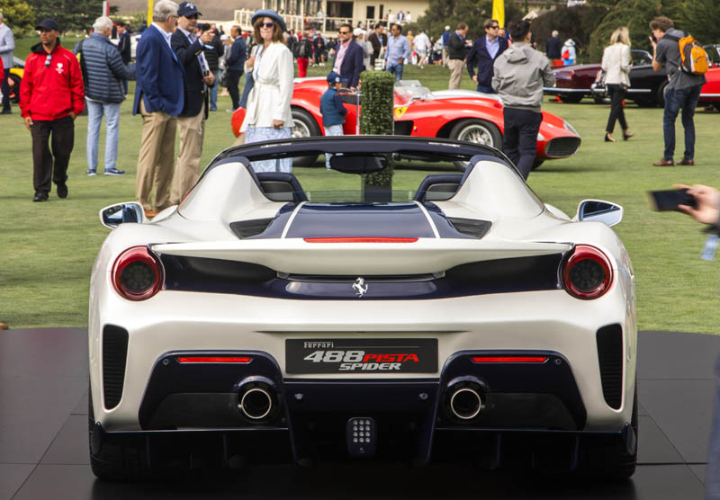 Ferrari 488 Pista Spider at Pebble Beach Concours 2018